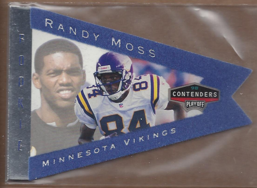 1998 Playoff Contenders Pennants Blue Felt #55 Randy Moss