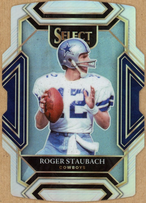 2021 Select Prizm Black and Gold Die Cut #240 Roger Staubach