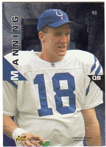 1998 Playoff Momentum Hobby #98 Peyton Manning RC back image