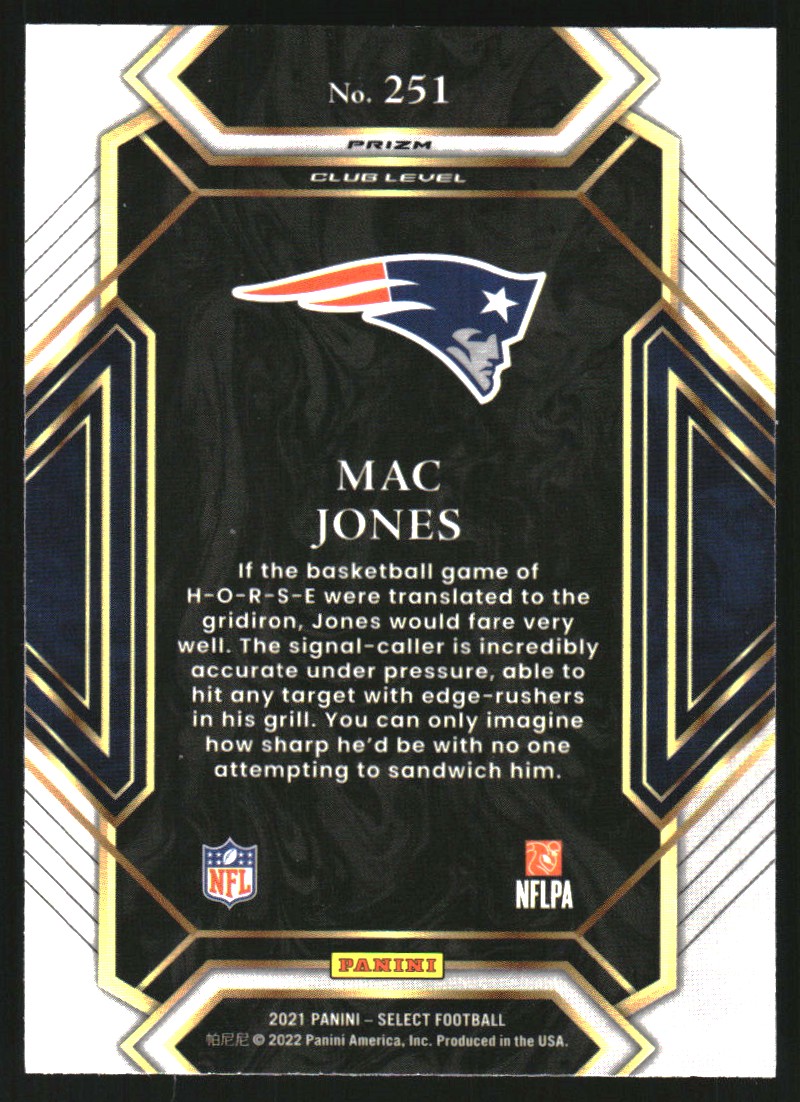 2021 Select Prizm Disco #251 Mac Jones