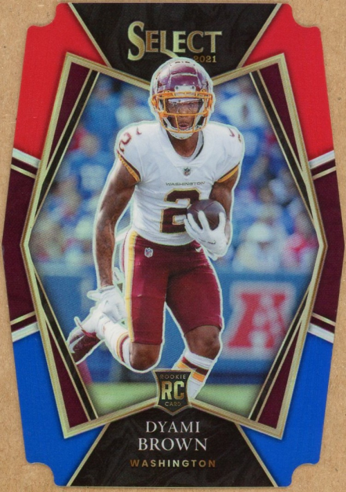 2021 Select Prizm Red and Blue Die Cut #167 Dyami Brown