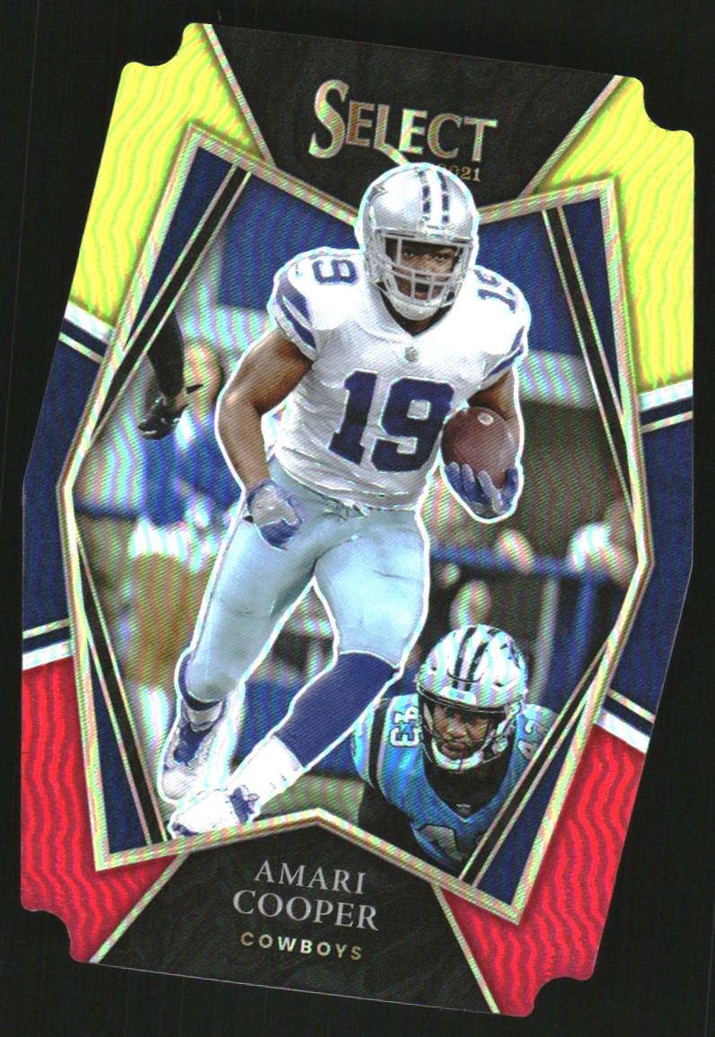 2021 Select Prizm Red and Yellow Die Cut #111 Amari Cooper