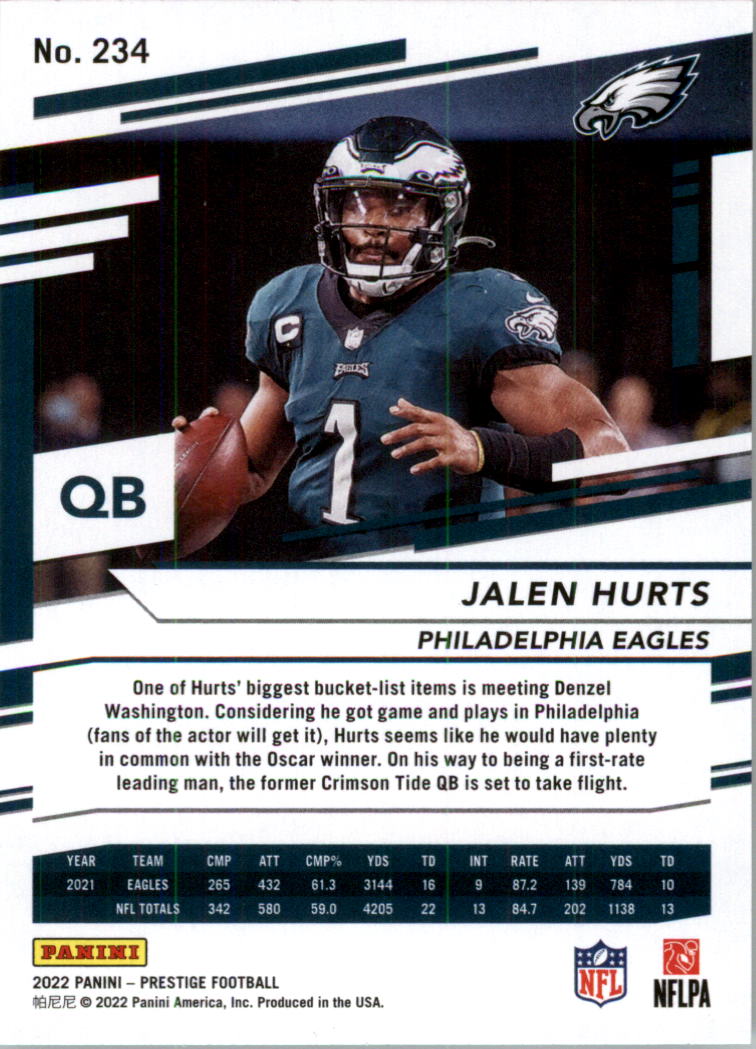 2022 Prestige Football Card Pick (Base) 1-250