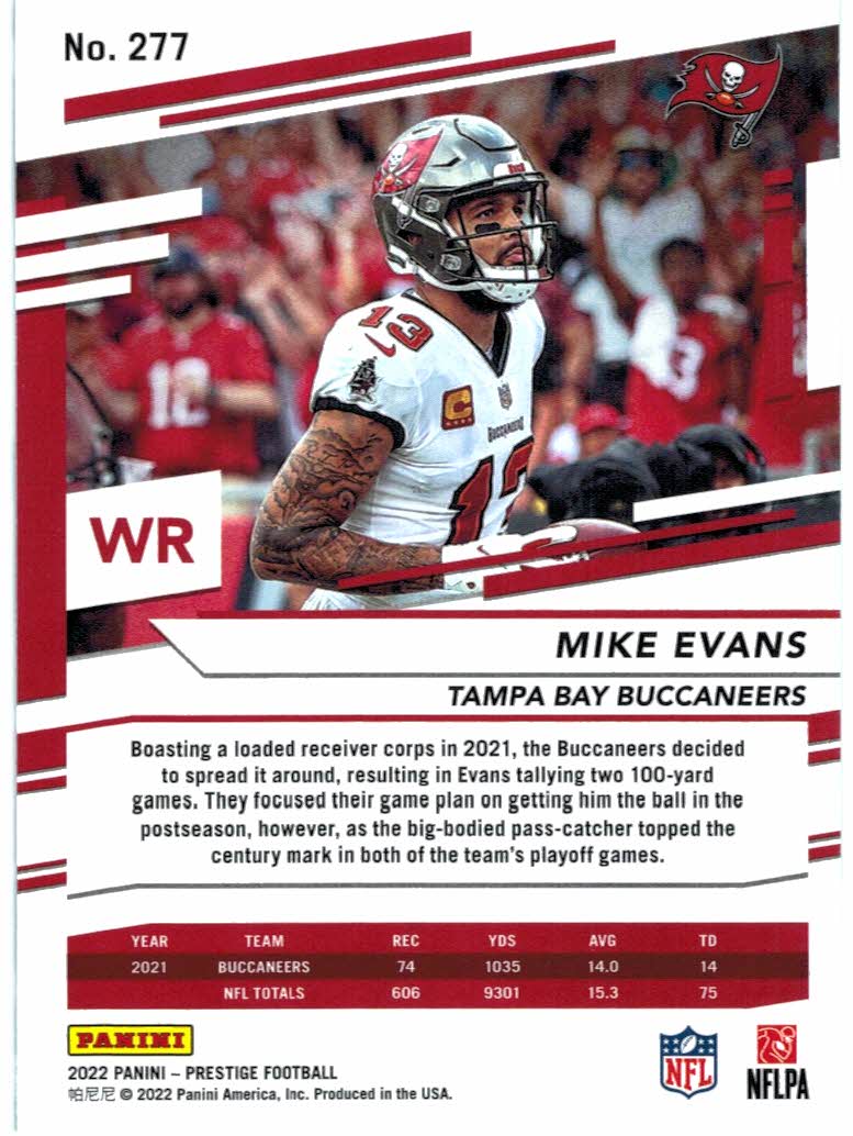 2022 Prestige 277 Mike Evans NMMT The Dugout Sportscards & Comics