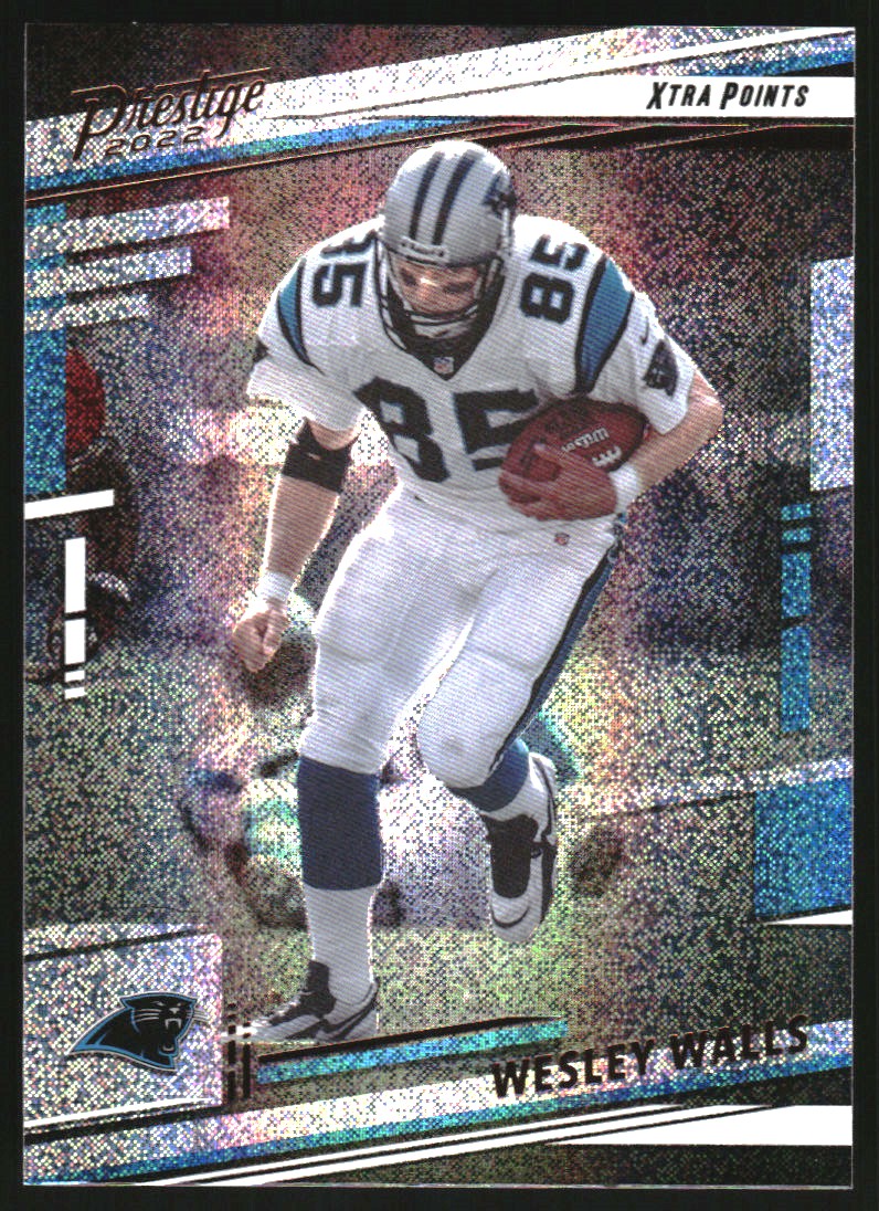 WESLEY WALLS - 2022 NFL Panini Prestige Football Card #47 PANTHERS