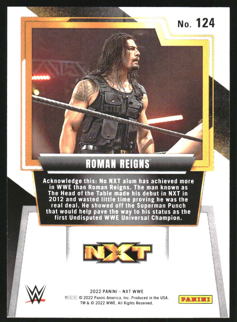 2022 Panini WWE NXT Blue #124 Roman Reigns - NM-MT