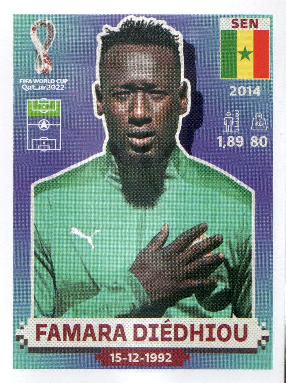 2022 Panini World Cup Stickers Soccer Trading Cards (#SEN-) BASE: Pick From List