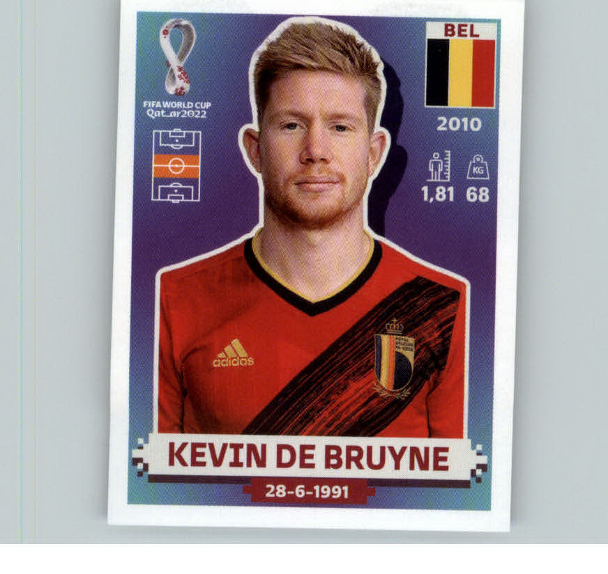 2022 Panini World Cup Stickers #BEL11 Kevin De Bruyne - NM-MT - Card ...