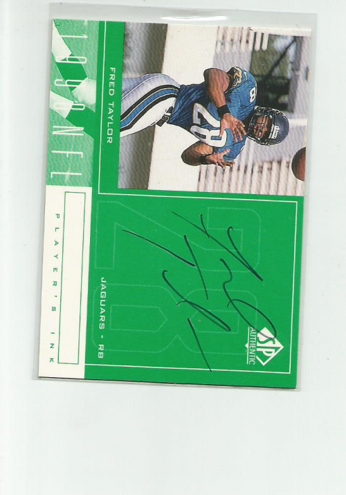1998 SP Authentic Player's Ink Green #FT Fred Taylor