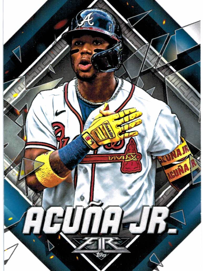 2022 Topps Fire Ronald Acuna Jr. #1 Braves