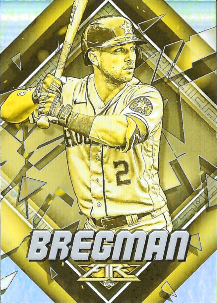 2022 Topps Fire Gold Minted #3 Alex Bregman