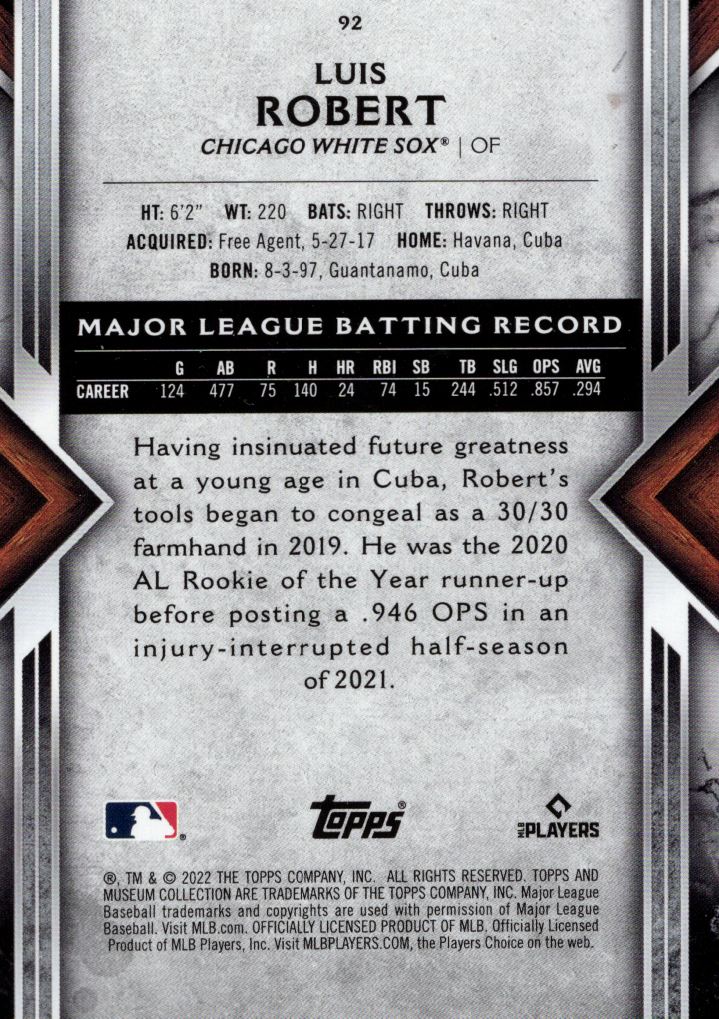 2022 Topps Museum Collection Baseball Card Pick (Base)