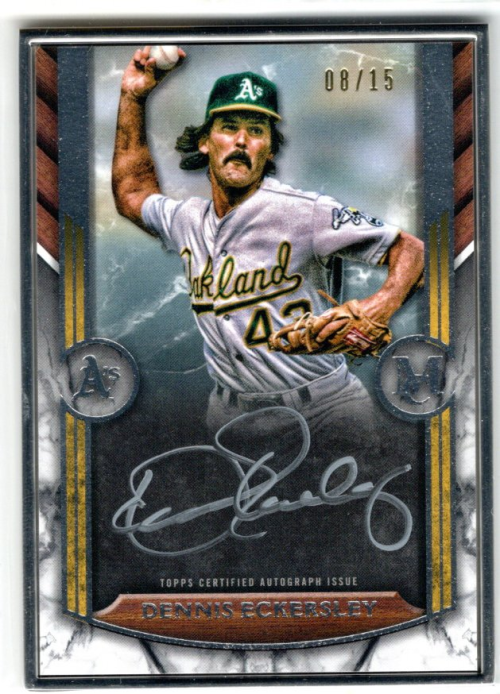 2022 Topps Museum Collection Museum Framed Autographs Silver #MFADE Dennis Eckersley