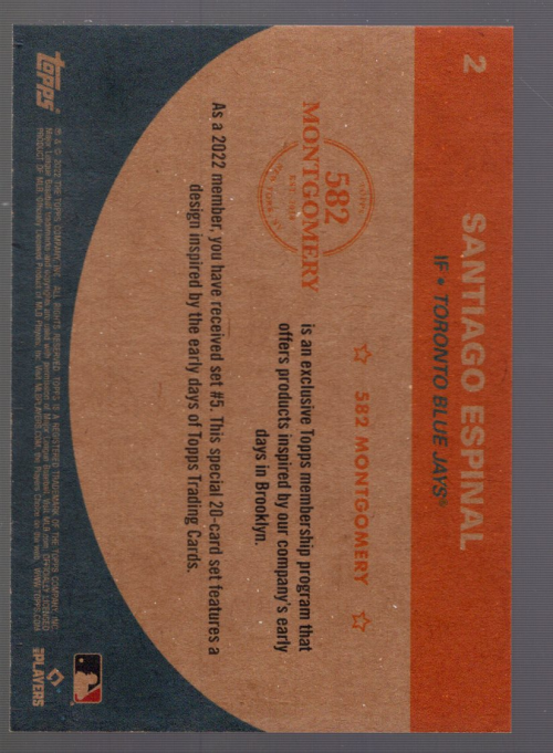 B7643- 2022 Topps 582 Montgomery Verein Lost Design -du Pick- 15 + Free US - Bild 59 von 59