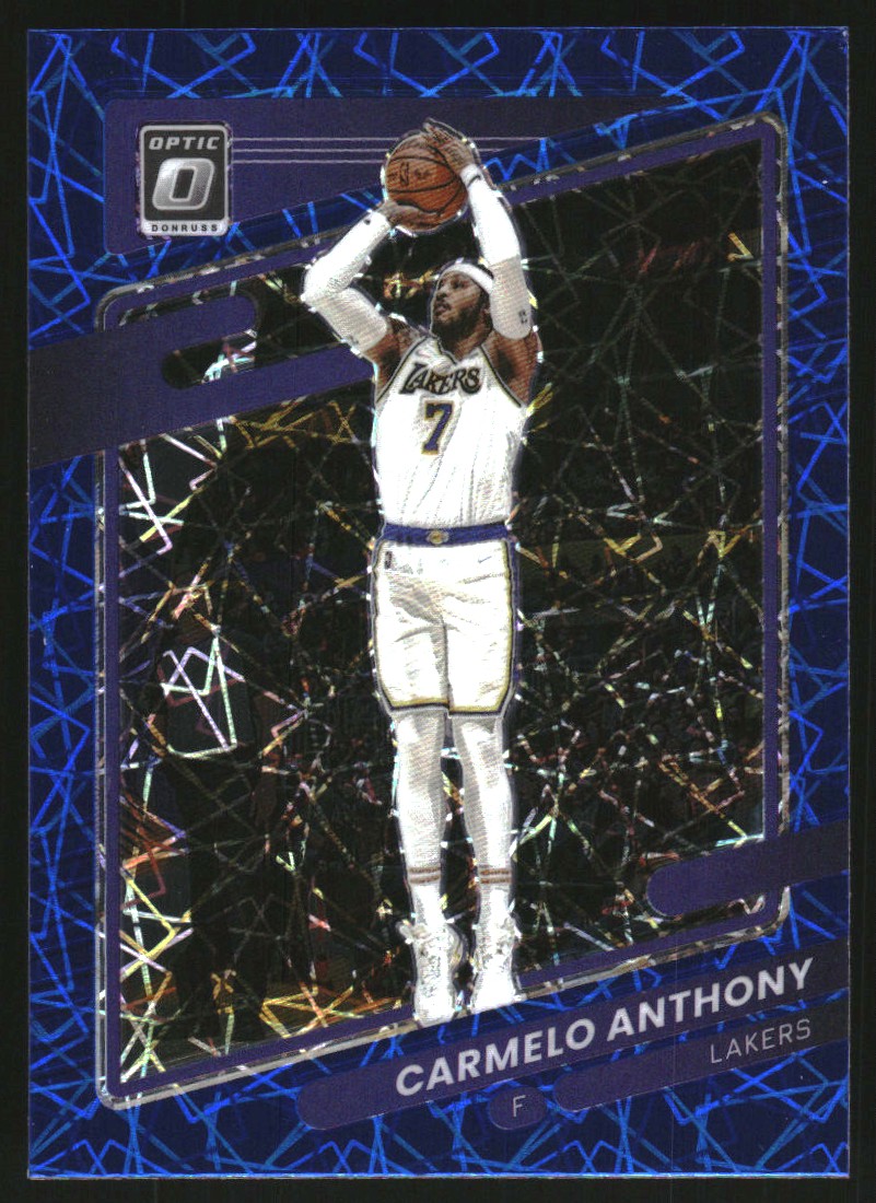 2021-22 Donruss Optic Blue Velocity #109 Carmelo Anthony