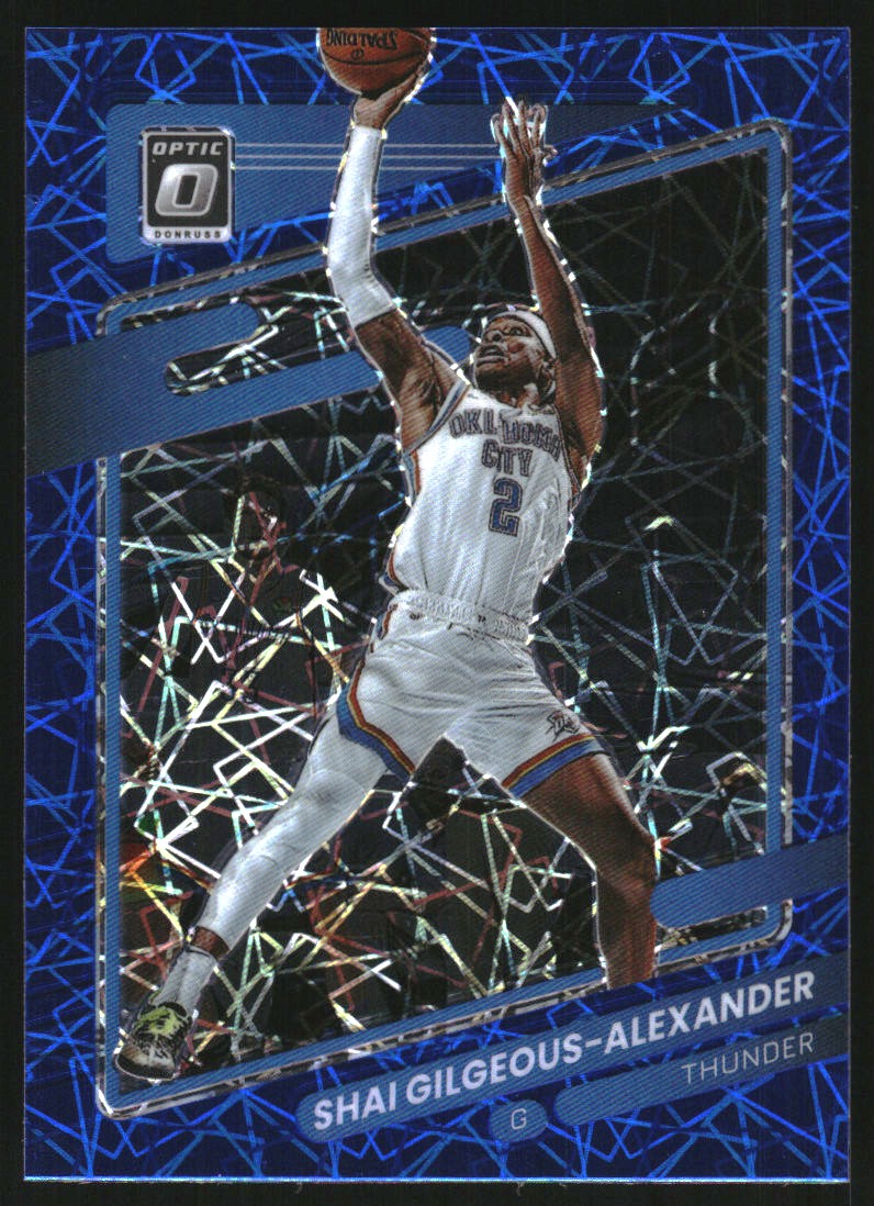 2021-22 Donruss Optic Blue Velocity #147 Shai Gilgeous-Alexander