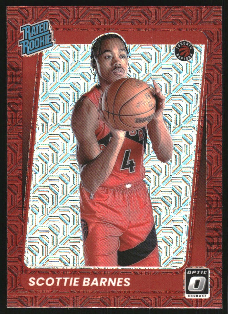 2024-25 Panini Prizm Prizms Fast Break Red #16 Scottie Barnes /100