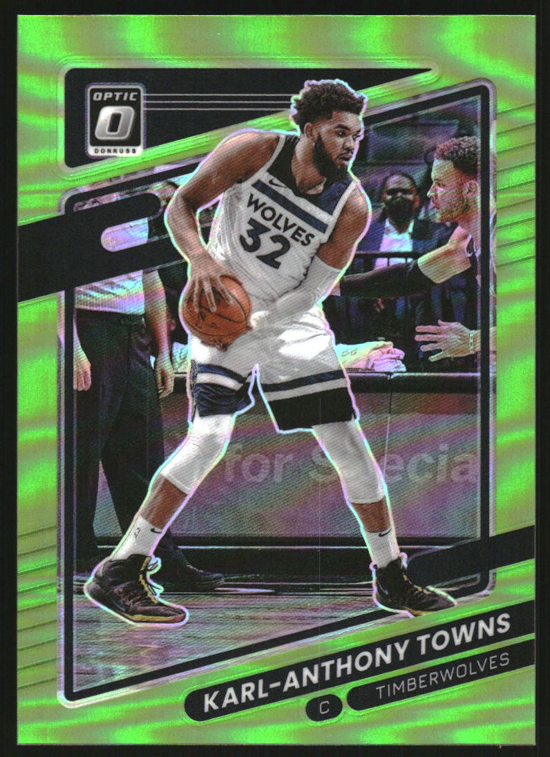 2021-22 Donruss Optic Lime Green #87 Karl-Anthony Towns