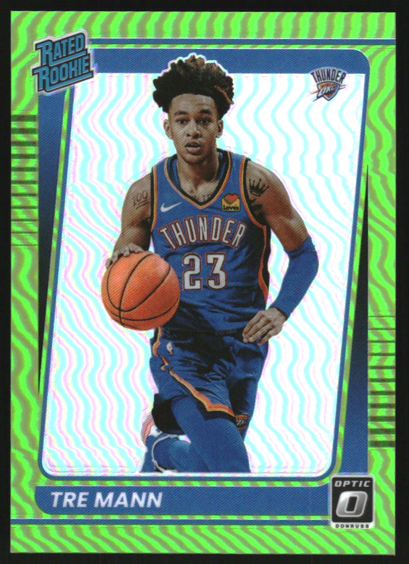 2021-22 Donruss Optic Lime Green #168 Tre Mann