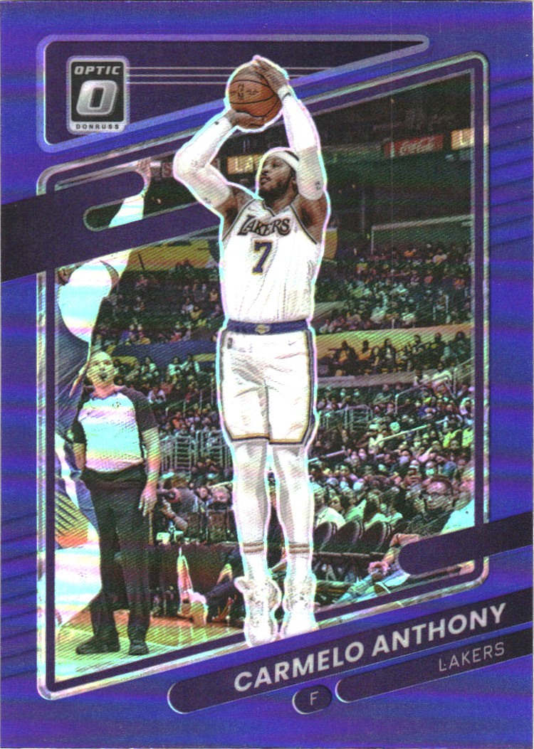 2021-22 Donruss Optic Purple #109 Carmelo Anthony