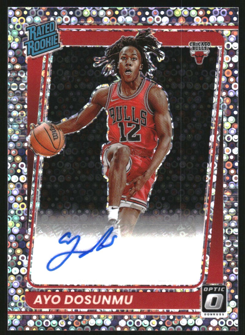 2021-22 Donruss Optic Rated Rookie Signatures Fast Break #171 Ayo