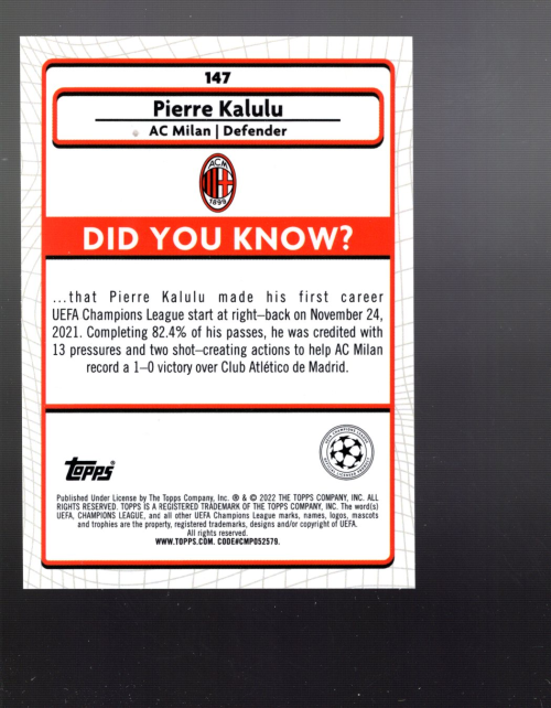 B2126 - 2021-22 Merlin UEFA Champions cartes à insérer - à vous de choisir - achats 15+ LIVRAISON GRATUITE AUX ÉTATS-UNIS