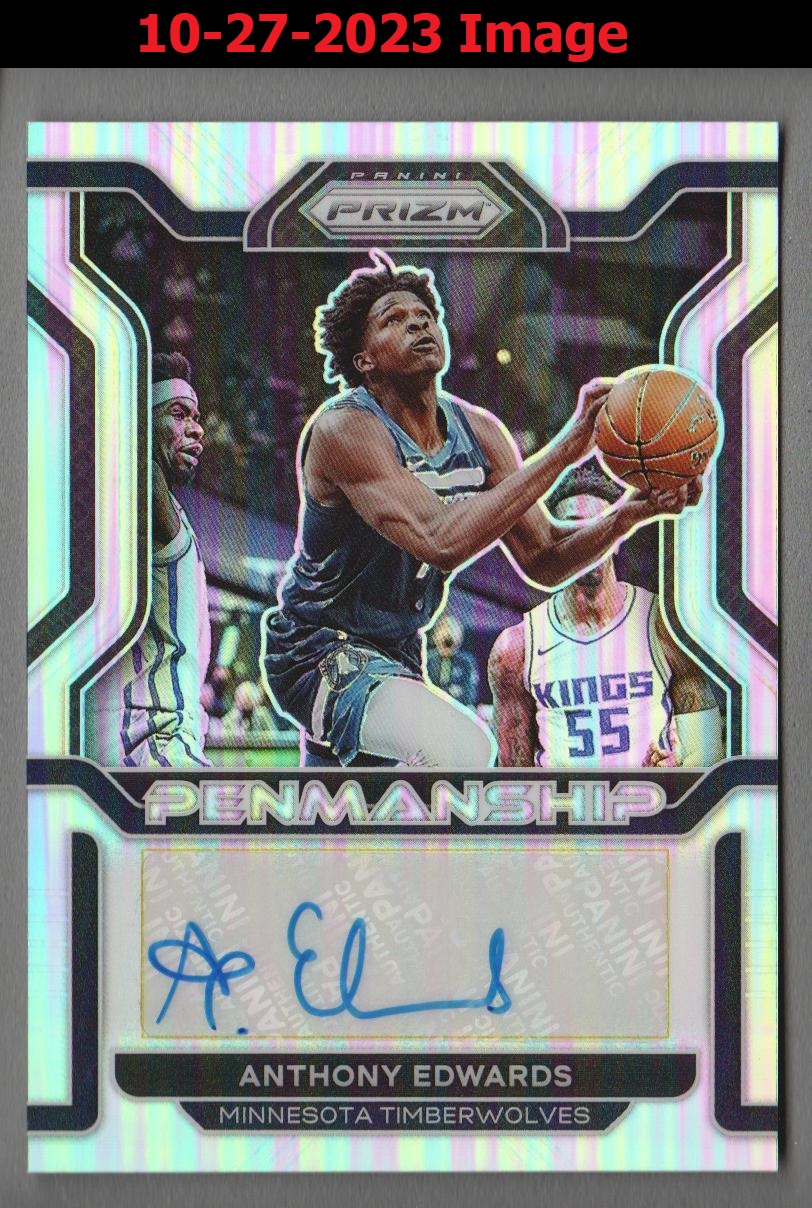 Anthony Edwards Auto Photo Panini 写真 NBA（RJA ANTHONY