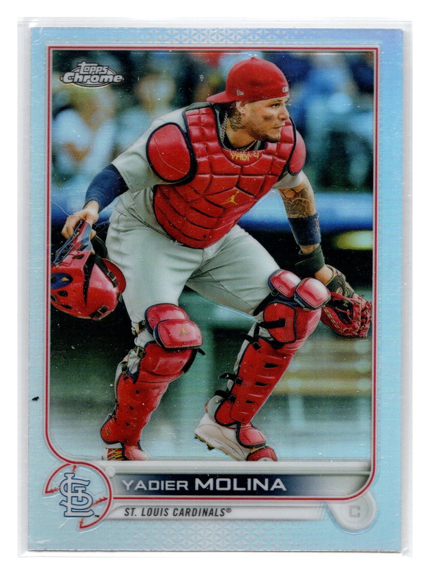 St. Louis Cardinals #4 Yadier Molina White With Gold Jersey on