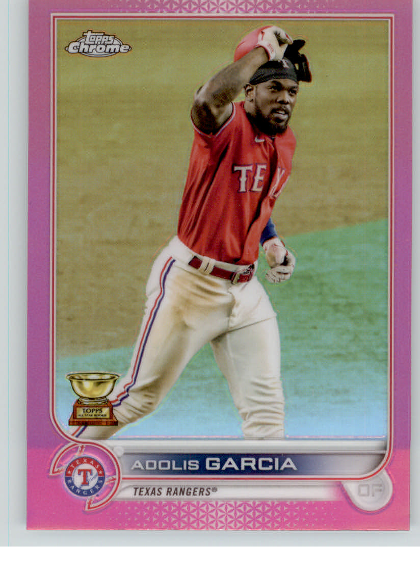 Adolis Garcia 2022 Topps Chrome card 25 Texas Rangers All Star Rookie