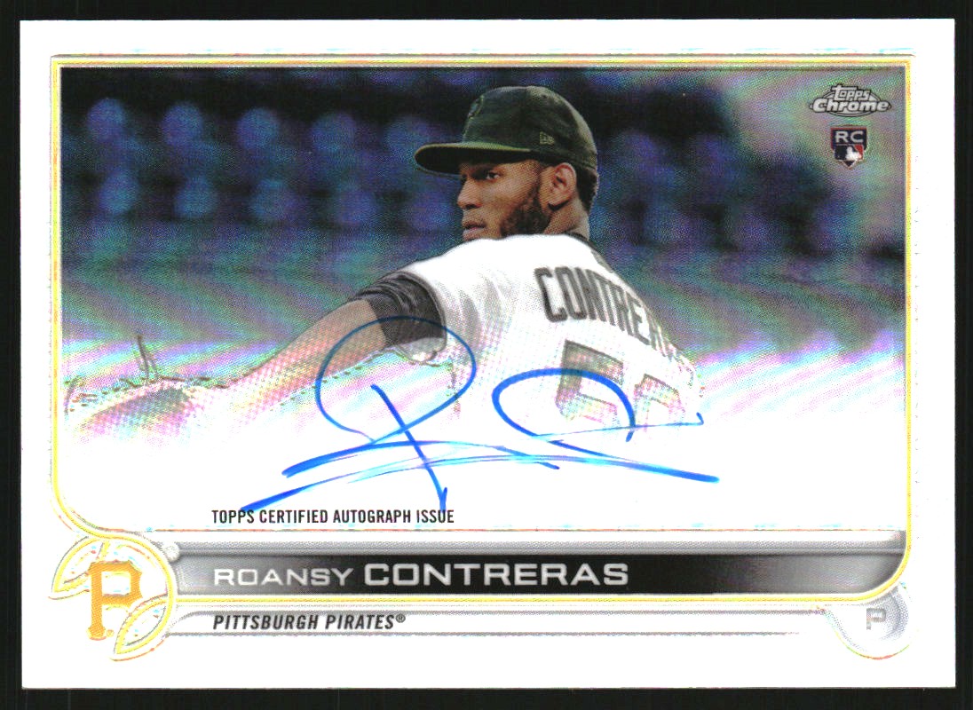2022 Topps Chrome Rookie Autographs Refractors #RARCO Roansy Contreras