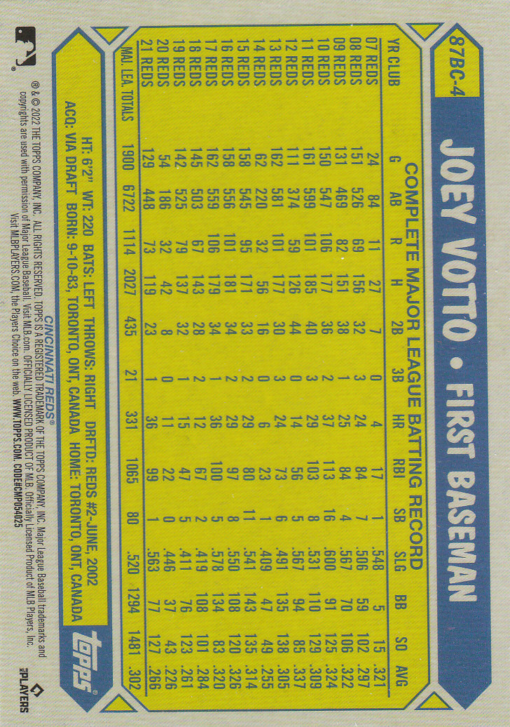 2022 Topps Chrome Baseball "'87 Topps" Insert Cards - Picture 9 of 41