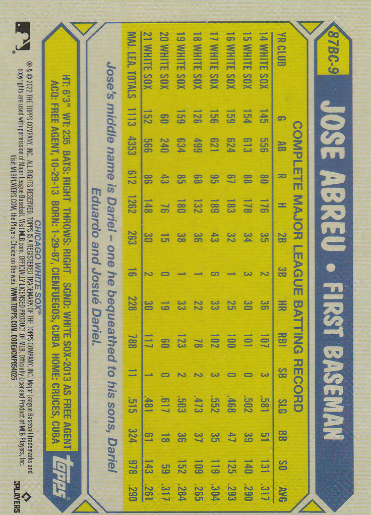 2022 Topps Chrome Baseball "'87 Topps" Insert Cards - Picture 19 of 41