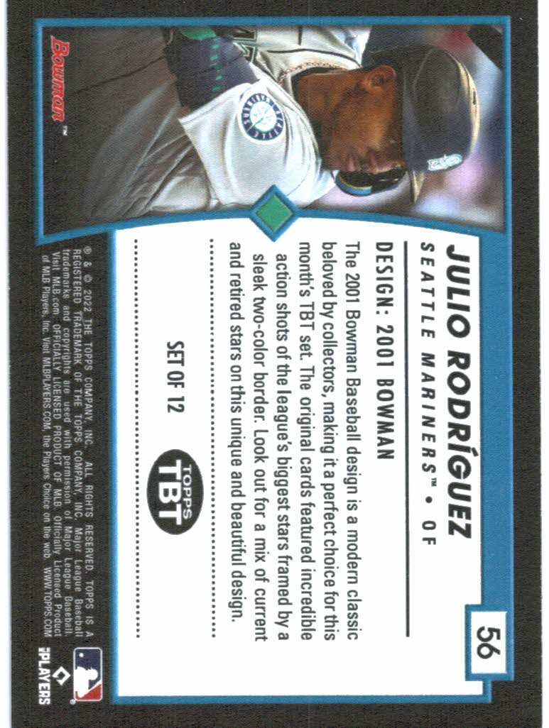 Julio Rodriguez 2022 Topps Throwback Thursday TBT Base All-Star