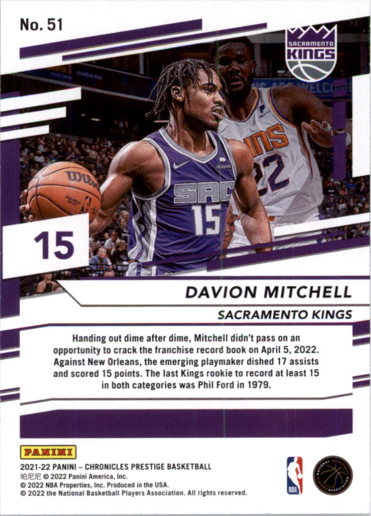 2021-22 Panini Chronicles Basketball Card Pick (Base) 1-309