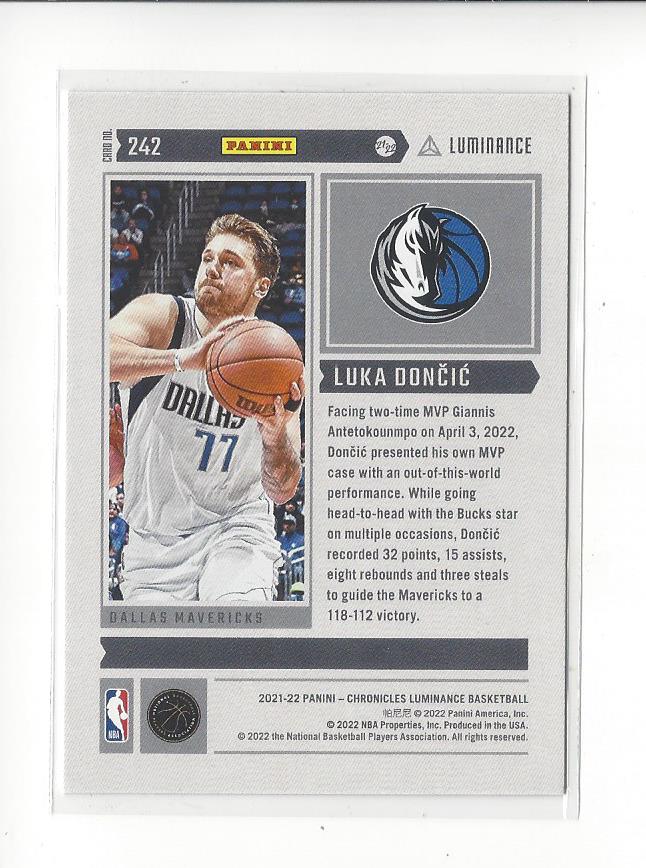 Luka Doncic Karten (2019-2022) Mavericks - Sie wählen - Bild 12 von 16