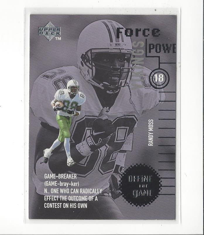 1998 Upper Deck Define the Game #DG7 Randy Moss