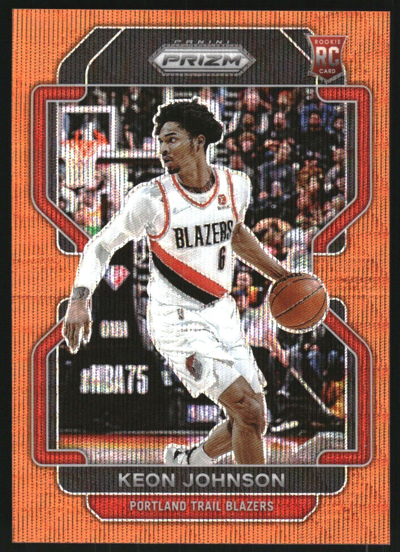 2021-22 Panini Chronicles 75th Anniversary #601 Keon Johnson/Prizm Update