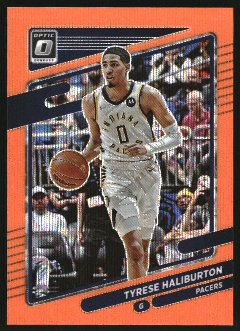 2021-22 Panini Chronicles 75th Anniversary #614 Tyrese Haliburton/Donruss Optic Traded