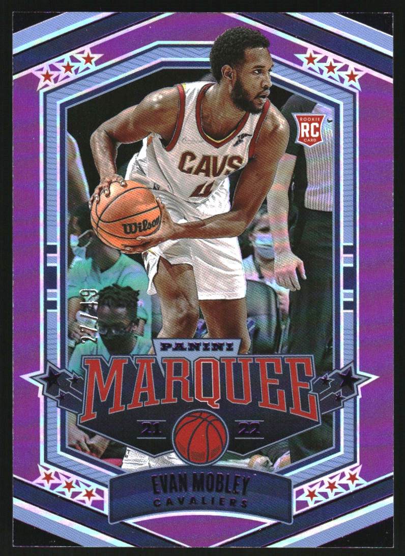 2021-22 Panini Chronicles Purple #368 Evan Mobley/Marquee on
