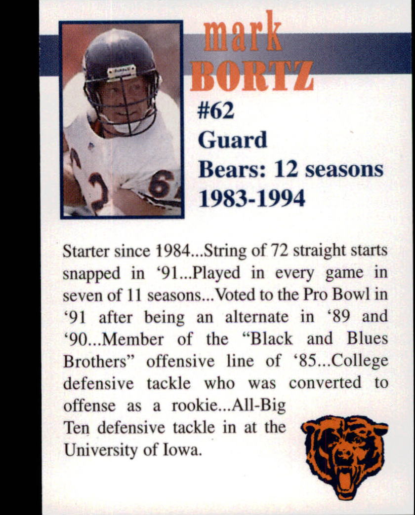 1998 Bears Fan Convention #4 Mark Bortz back image