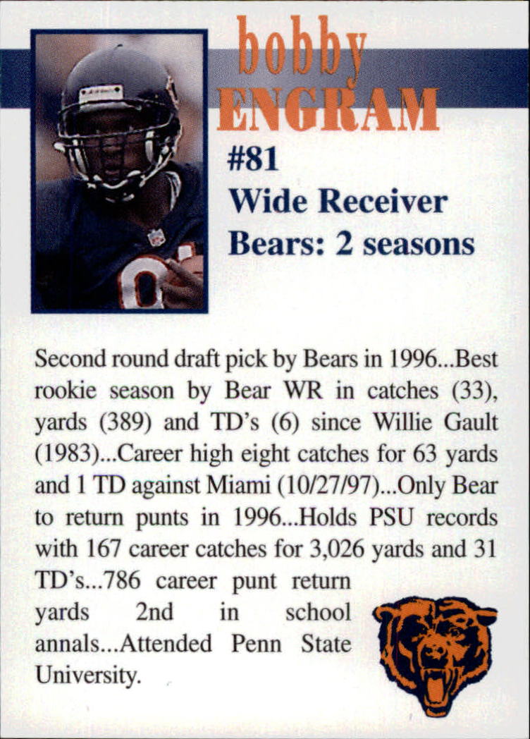 1998 Bears Fan Convention #4 Mark Bortz - NM-MT - Jim & Steve's