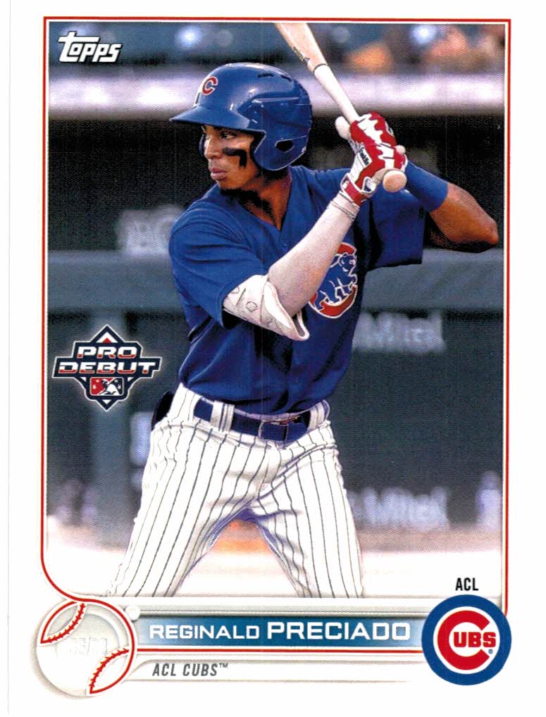 2022 Topps Pro Debut PD55 Reginald Preciado NMMT The Dugout