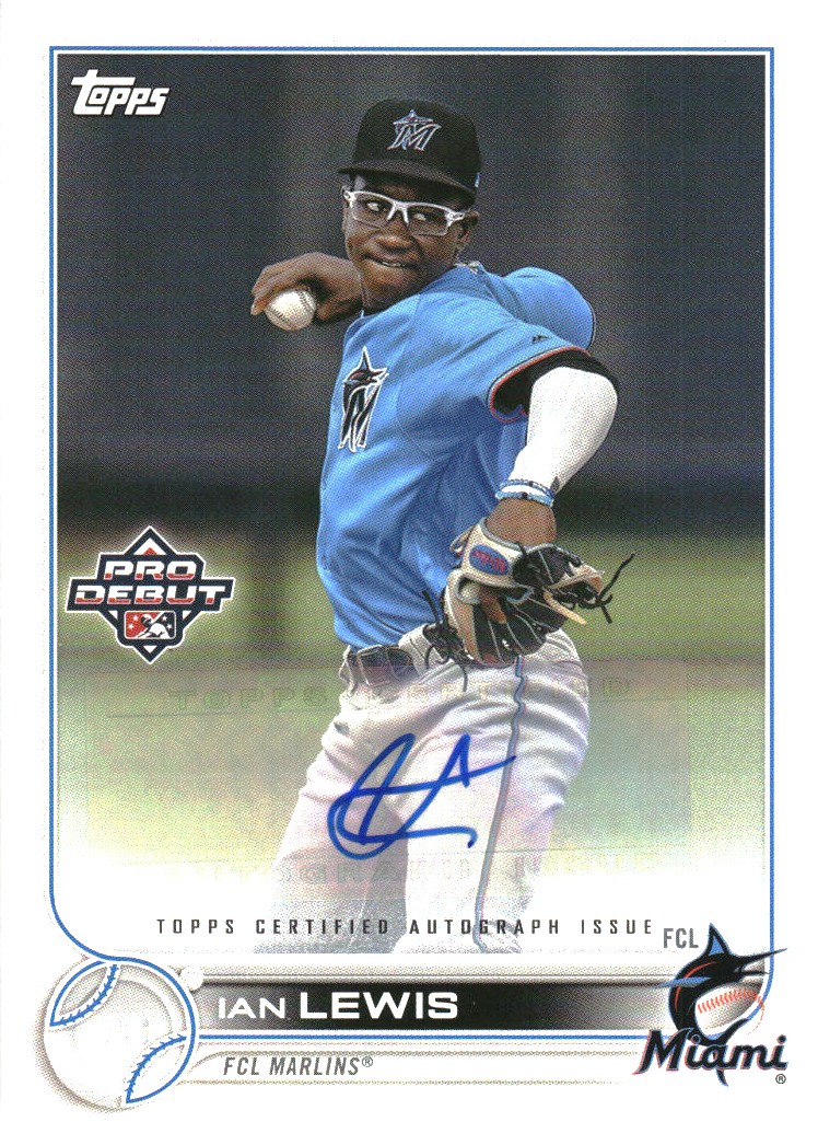 2022 Topps Pro Debut Autographs #PD147 Ian Lewis