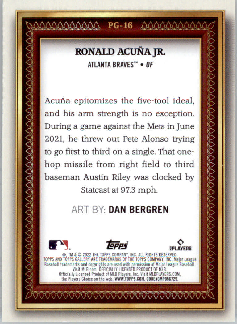 2022 Topps Gallery Baseball "Portrait Gallery" Insert and Parallel Insert Cards - Picture 11 of 13