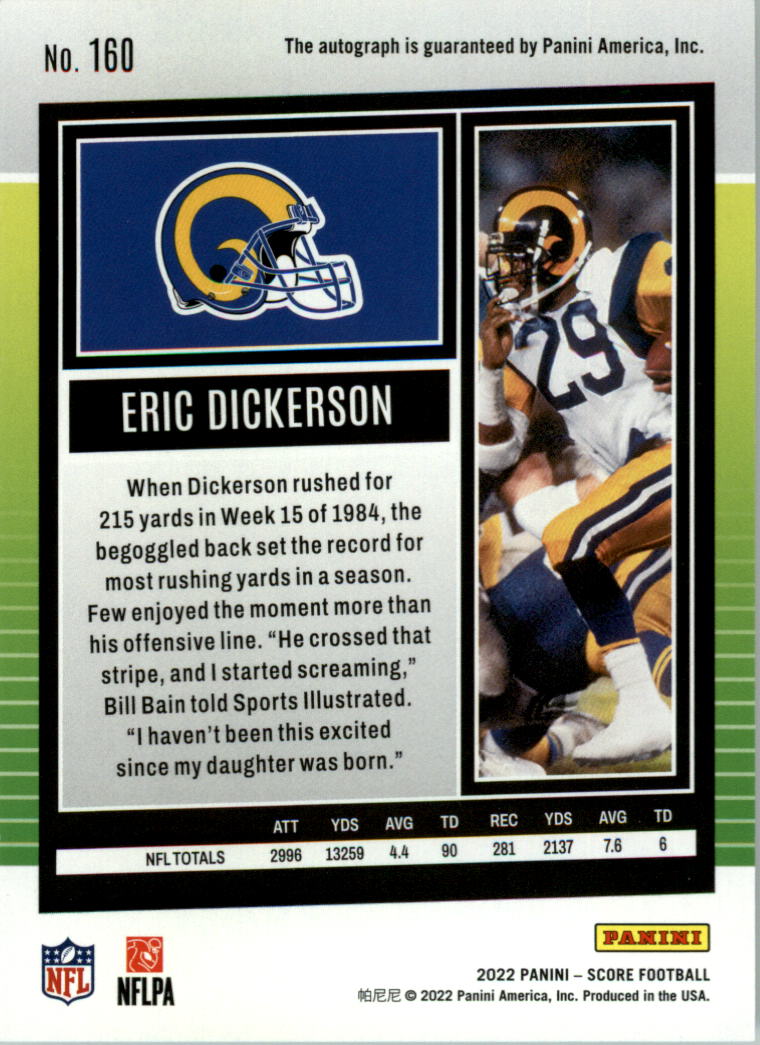 eric dickerson  The Football Autograph Encyclopedia