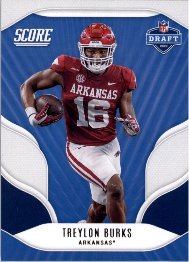 2022 Score NFL Draft #12 Treylon Burks - NM-MT - Triple Play Sports Cards