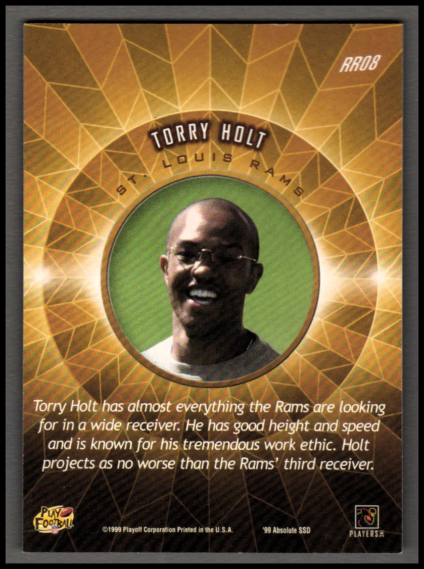 1999 Absolute SSD Rookie Roundup #RR8 Torry Holt back image