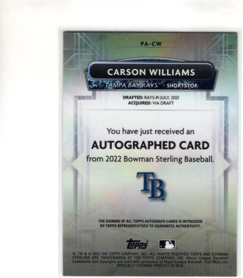 B5107- 2022 Bowman Sterling Baseball Assorted Cards -You Pick- 15+ FREE US SHIP - Picture 5 of 177
