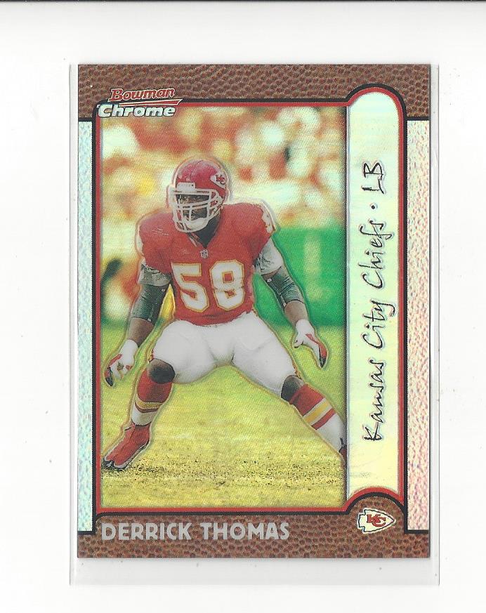 1999 Bowman Chrome Refractors #129 Derrick Thomas