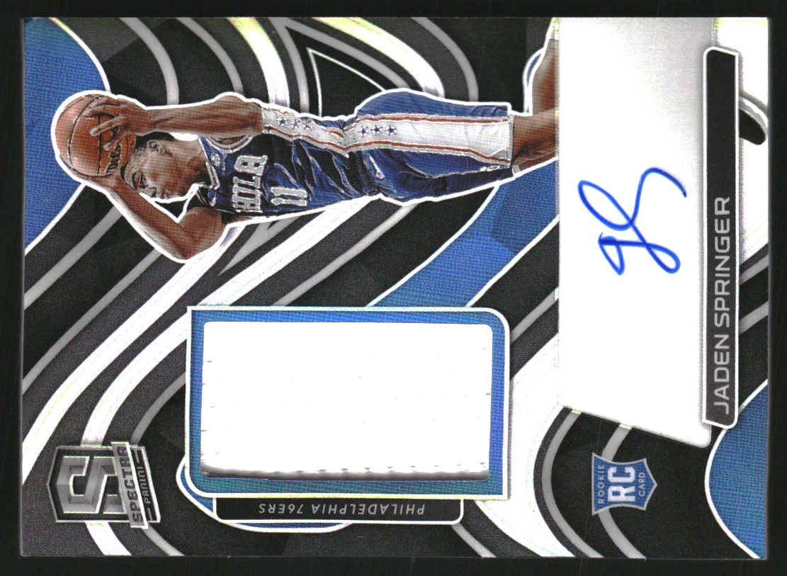 2021-22 Panini Spectra #208 Jaden Springer JSY AU